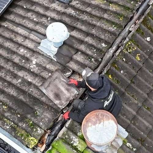 Een dakrenovatie bij oud pannendak in Dirksland